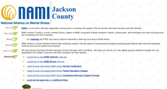 Desktop Screenshot of jacksoncounty.nami.org