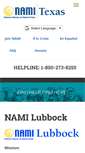 Mobile Screenshot of namilubbock.nami.org