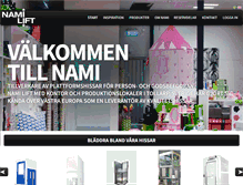 Tablet Screenshot of nami.se