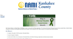 Desktop Screenshot of kankakee.nami.org